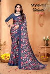 Neeyati By Stylewell Satin Georgette Designer Sarees Wholesale In India